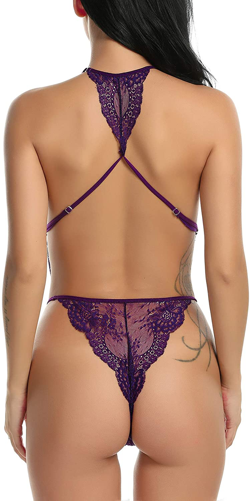 Avidlove Lingerie for Women Teddy One Piece Lace Babydoll Bodysuit Apparel & Accessories > Clothing > Underwear & Socks > Lingerie Avidlove   