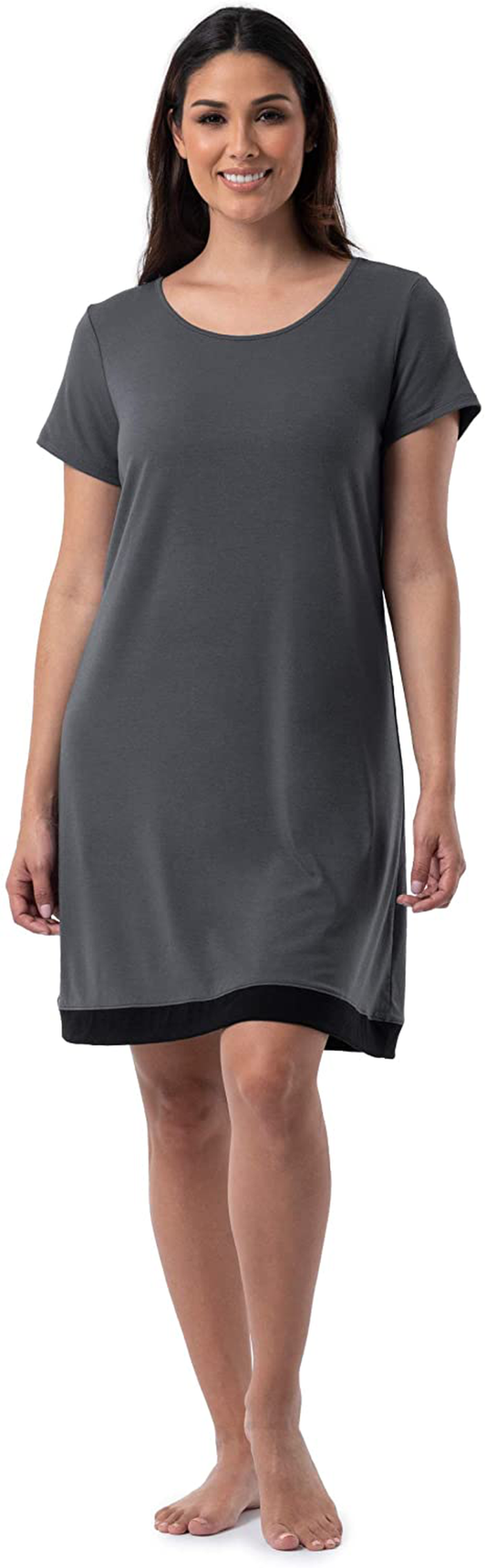 Fruit of the Loom Women'S Super Soft and Breathable Sleep Shirt Apparel & Accessories > Clothing > Sleepwear & Loungewear > Nightgowns Kylie Max   