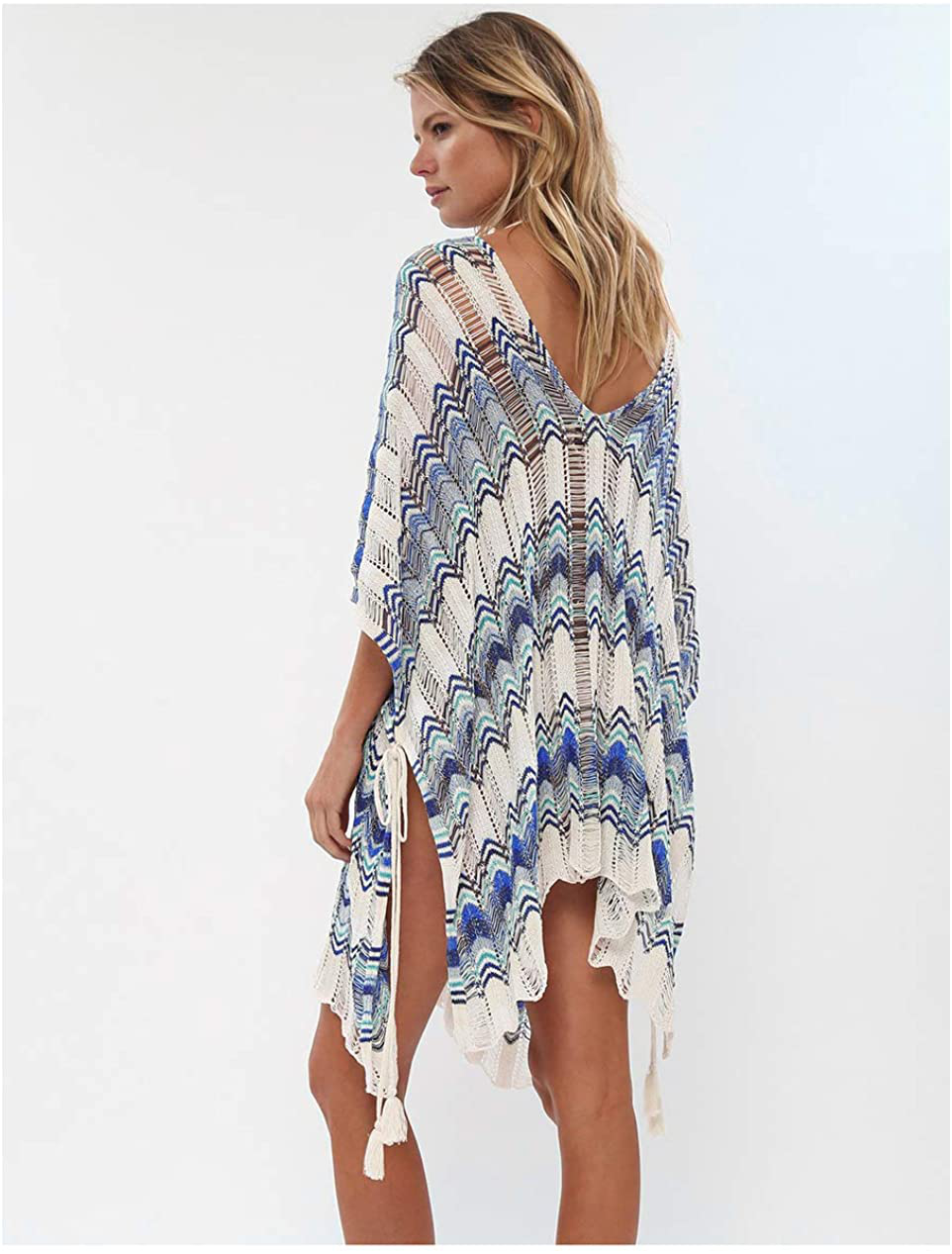 Wander Agio Beach Swimsuit for Women Sleeve Coverups Bikini Cover up Net Apparel & Accessories > Clothing > Swimwear Kylie Max   