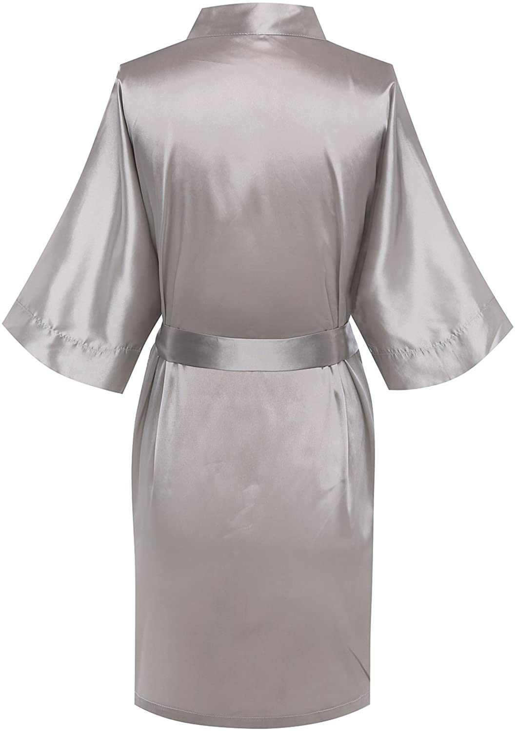 Old-To-New Women‘S Short Silk Kimono Robes Nightgown Satin Bathrobe Wedding Party Robe Apparel & Accessories > Clothing > Sleepwear & Loungewear > Robes Old-to-new   