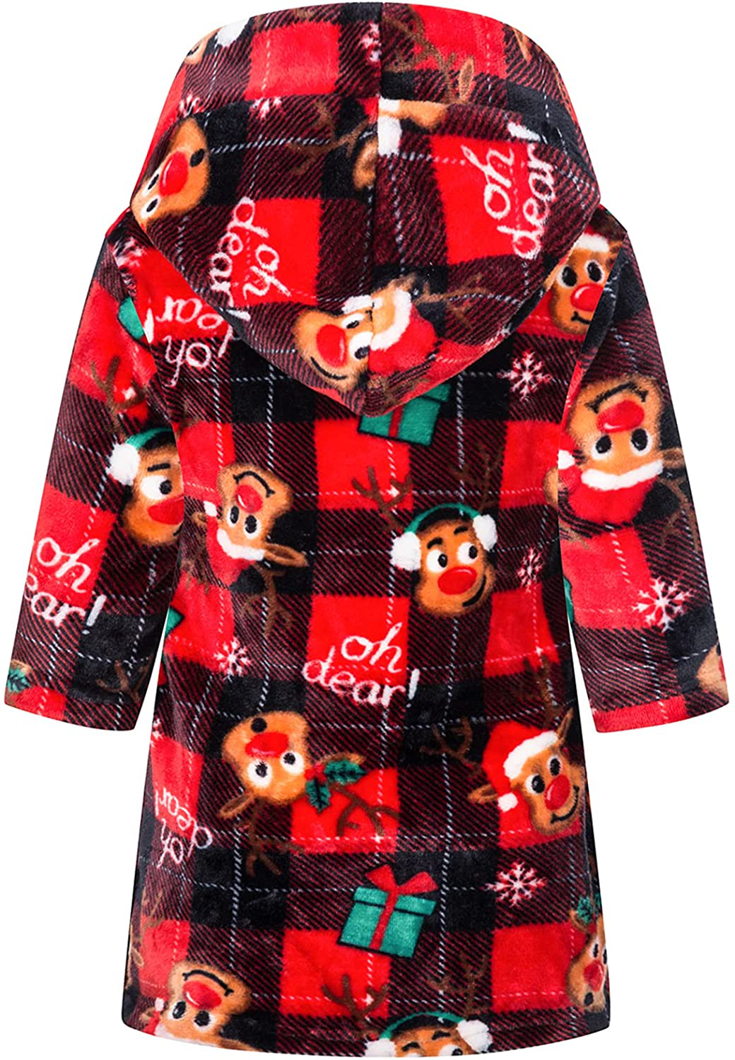 Umeyda Girls Robe,Cute & Fleece Hooded Robe with Belt for Girls, 12 Months - 18 Years Apparel & Accessories > Clothing > Sleepwear & Loungewear > Robes Kylie Max   