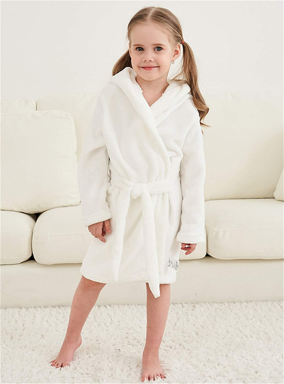Umeyda Girls Robe,Cute & Fleece Hooded Robe with Belt for Girls, 12 Months - 18 Years Apparel & Accessories > Clothing > Sleepwear & Loungewear > Robes Kylie Max   
