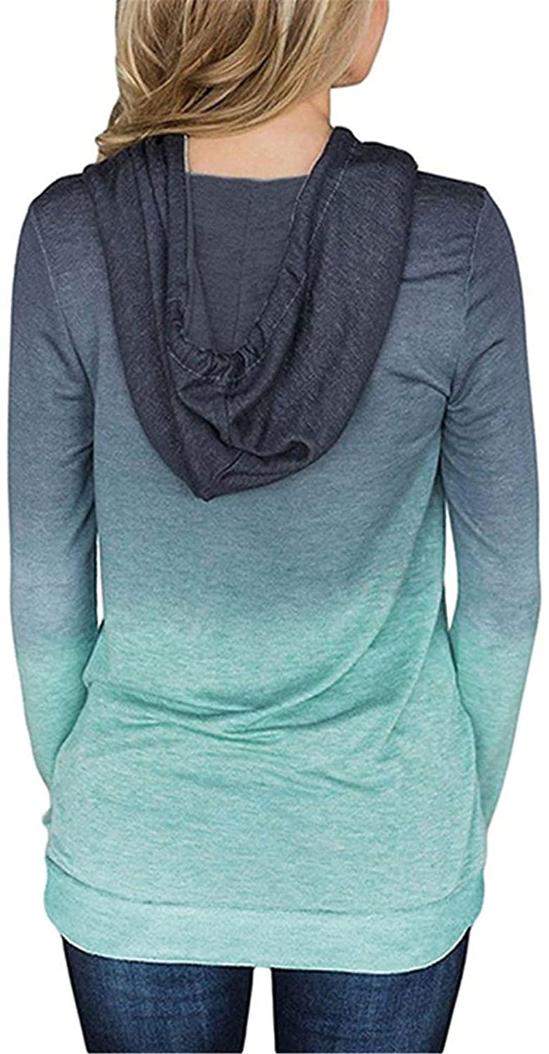 Onlypuff Womens Hoodie Sweatshirts Casual Tunic Tops Long Sleeve Hoody with Kangaroo Pockets Apparel & Accessories > Clothing > Activewear Kylie Max   