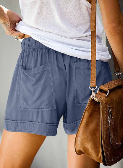 Wielsscca Womens Drawstring Shorts Summer Elastic Waist Casual Lightweight with Pockets Apparel & Accessories > Clothing > Shorts Kylie Max   