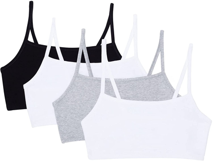 Fruit of the Loom Women'S Spaghetti Strap Cotton Pullover Sports Bra Apparel & Accessories > Clothing > Underwear & Socks > Bras Kylie Max   