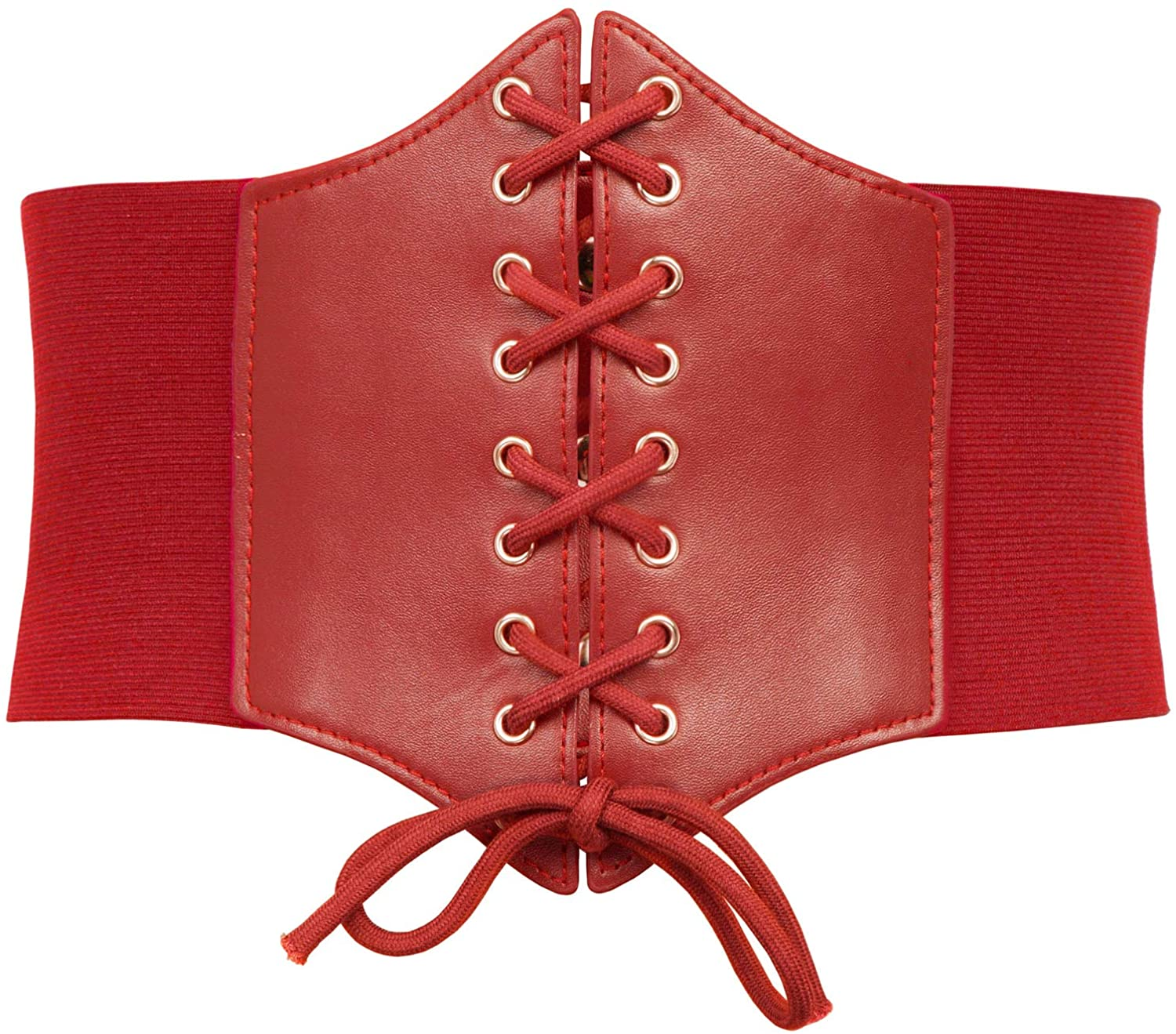 GRACE KARIN Lace-Up Cinch Belt Tied Corset Elastic Waist Belt Apparel & Accessories > Clothing Accessories > Belts GRACE KARIN   