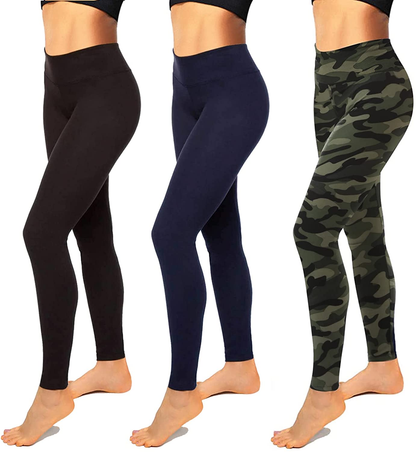 High Waisted Leggings for Women-Womens Black Seamless Workout Leggings Running Tummy Control Yoga Pants Reg&Plus Size Apparel & Accessories > Clothing > Underwear & Socks > Shapewear Hi Clasmix   