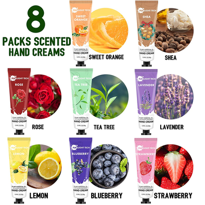 Hand Cream Gift Set 10 Packs w/Foot Cream & Lip Balm Moisturizing Hand Lotion w/Shea Butter for Dry Cracked Hands Skin,Unique Christmas Stocking Stuffers Gift for Women Wife Mom Her Grandma Arts & Entertainment > Party & Celebration > Gift Giving FULLLIGHT TECH   