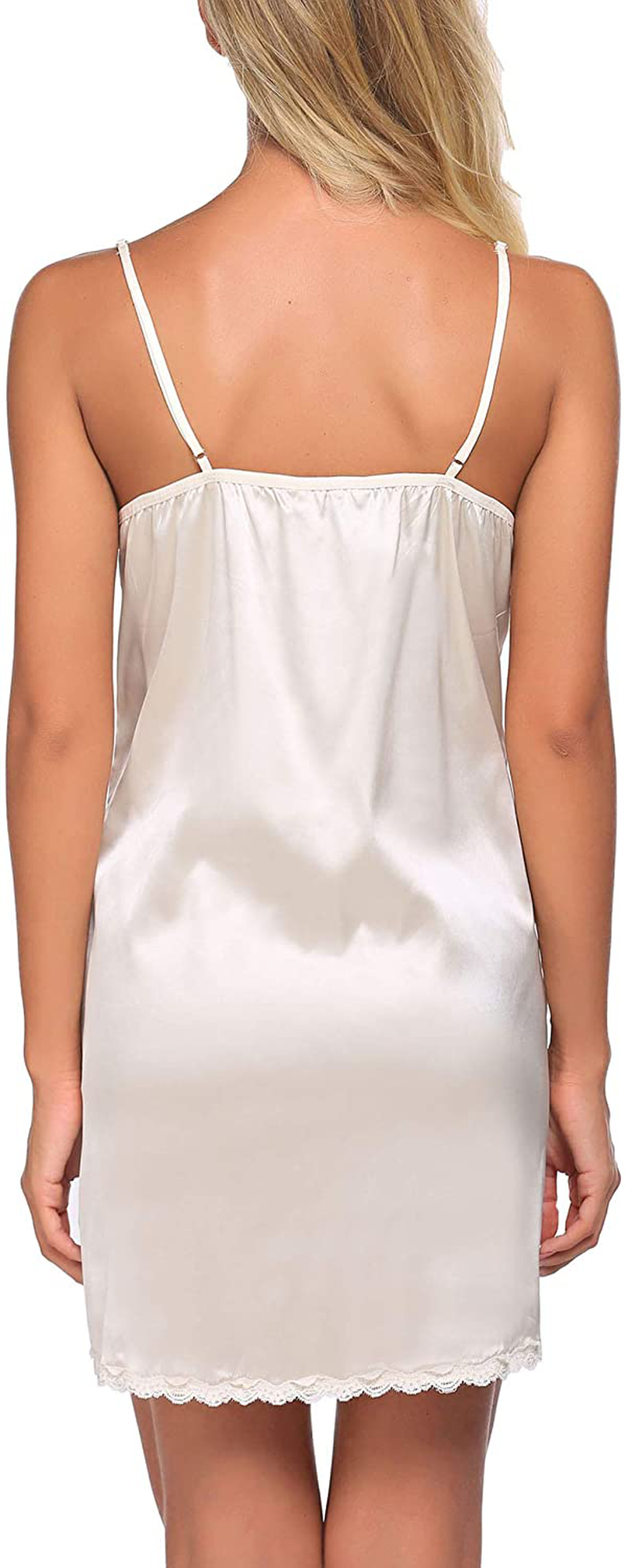 Ekouaer Sleepwear Sexy Lingerie Nightgown Lace Chemise Satin Slip Silk Negligee Nightie Bridal Babydoll for Women Apparel & Accessories > Clothing > Underwear & Socks > Lingerie Kylie Max   