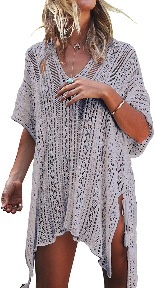 Jeasona Women’S Bathing Suit Cover up for Beach Pool Swimwear Crochet Dress Apparel & Accessories > Clothing > Swimwear Kylie Max   
