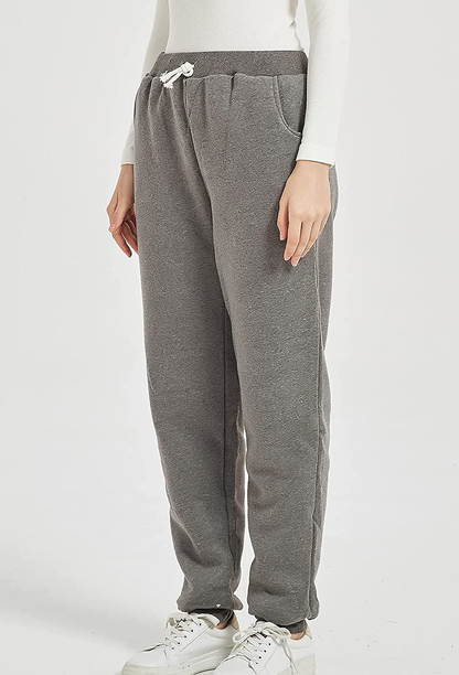 Flygo Women'S Winter Warm Fleece Joggers Pants Sherpa Lined Athletic Active Sweatpants Apparel & Accessories > Clothing > Activewear Kylie Max   