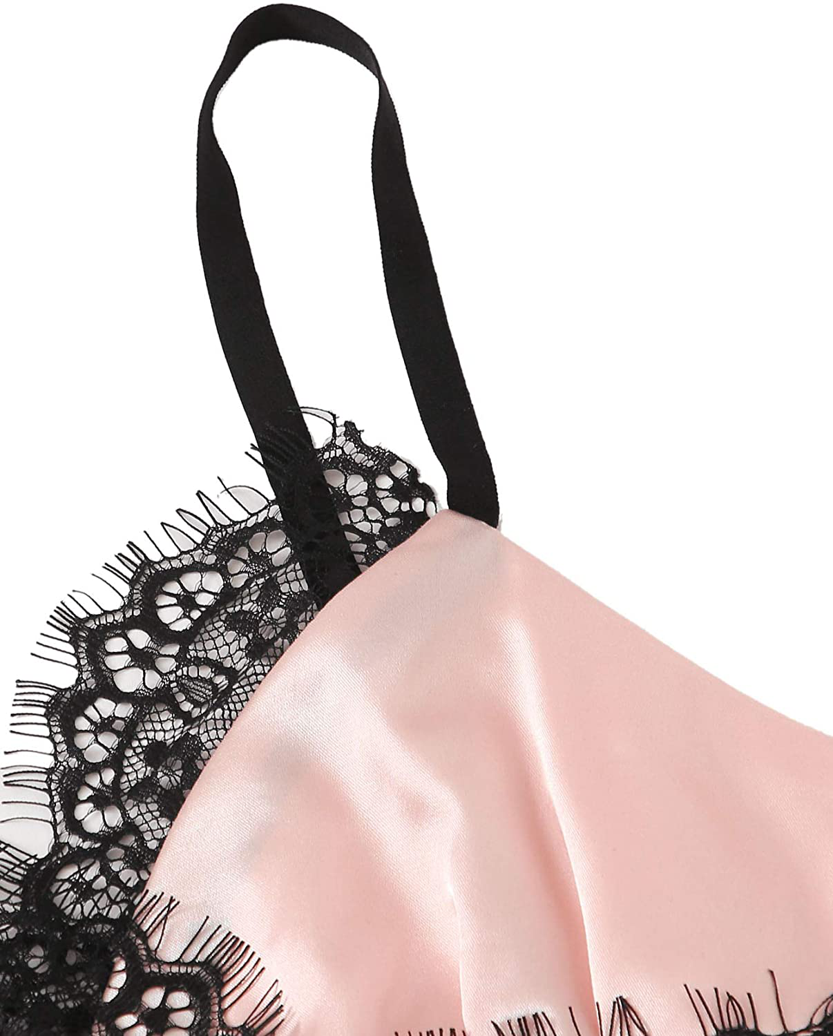 Sweatyrocks Women'S Lace Trim Underwear Lingerie Straps Bralette and Panty Set Apparel & Accessories > Clothing > Sleepwear & Loungewear Kylie Max   