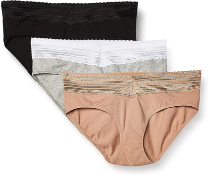 Warner'S Women'S Blissful Benefits No Muffin Top 3 Pack Hipster Panties Apparel & Accessories > Clothing > Underwear & Socks > Underwear Warner's   