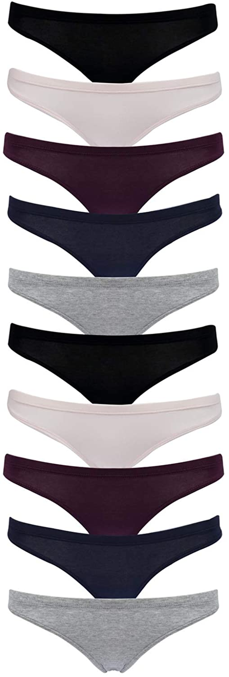 Emprella Womens Cotton Bikini Underwear Set, Seamless Ladies Panties | 10 Pack  Emprella   
