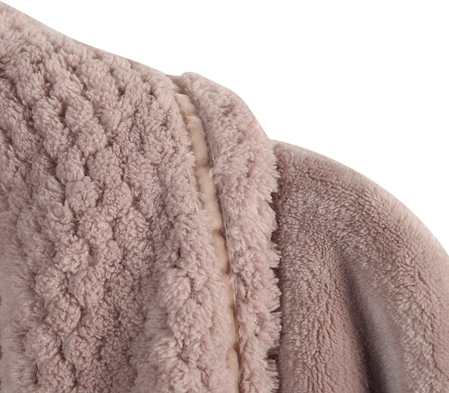 Richie House Women'S Plush Soft Warm Fleece Bathrobe Robe RH1591 Apparel & Accessories > Clothing > Sleepwear & Loungewear > Robes Kylie Max   