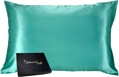 Celestial Silk 100% Pure Mulberry Silk Pillowcase Premium 25 Momme for Hair and Skin, Hypoallergenic Charmeuse Silk Weave on Both Sides - Hidden Zipper Closure (King, Vintage Pink) Arts & Entertainment > Party & Celebration > Gift Giving Celestial Silk Aqua Standard 