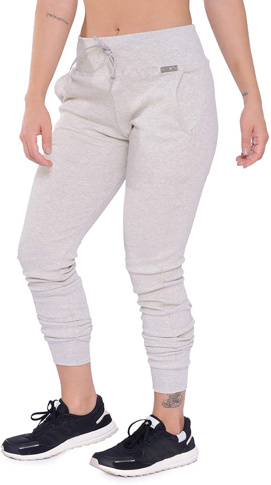 Extreme Ladies Sweatpants for Women - High Waisted Womens Sweatpants - Figure Flattering Jogger Sweat Pants with Pockets Apparel & Accessories > Clothing > Activewear Kylie Max   