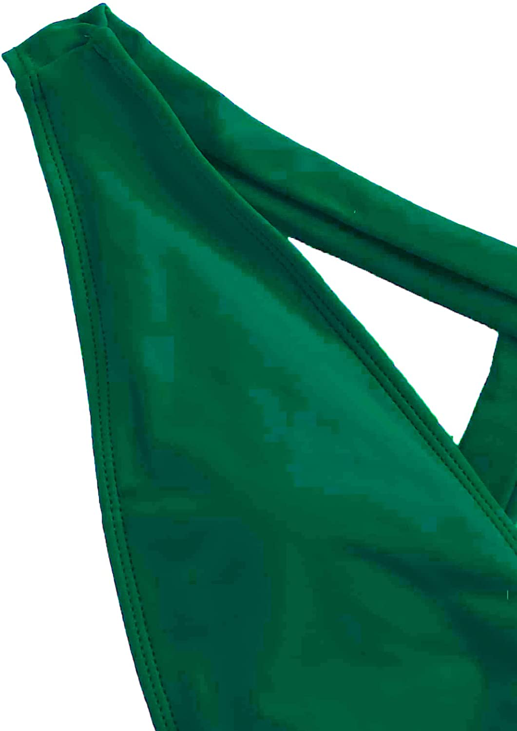 Lilosy Sexy Self Tie Criss Cross Plunge Backless High Cut Thong One Piece Swimsuit for Women Padded Bathing Suit Bikini Apparel & Accessories > Clothing > Swimwear Kylie Max   
