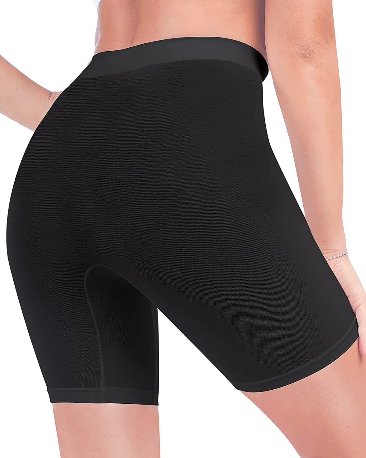 Reamphy 3 Pack Slip Shorts for Women under Dress,Comfortable Smooth Yoga Shorts,Workout Biker Shorts Apparel & Accessories > Clothing > Underwear & Socks > Shapewear Reamphy   