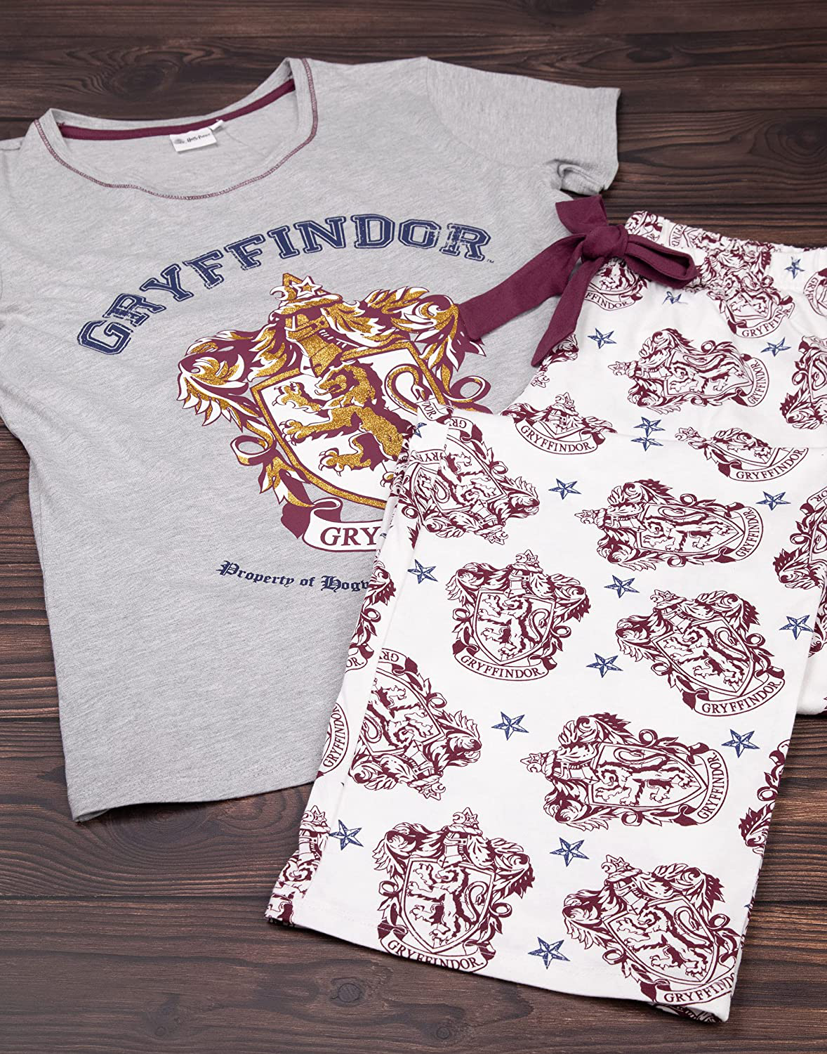 Harry Potter Pyjamas Women Gryffindor House Crest Ladies Top PJ set Apparel & Accessories > Clothing > Sleepwear & Loungewear > Pajamas Harry Potter   