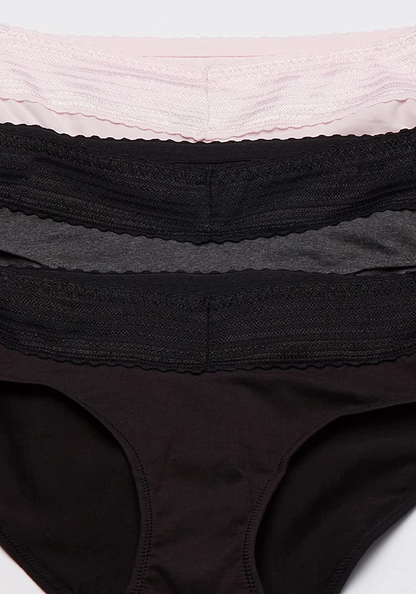 Warner'S Women'S Blissful Benefits No Muffin Top 3 Pack Hipster Panties Apparel & Accessories > Clothing > Underwear & Socks > Underwear Warner's   