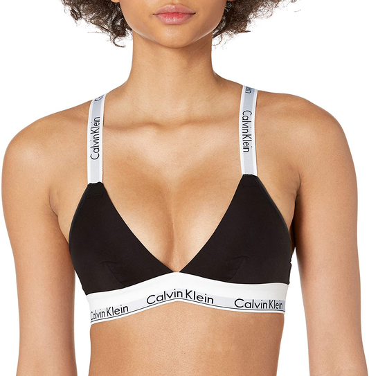 Calvin Klein Women'S Modern Cotton Unlined Triangle Crossback Bralette Apparel & Accessories > Clothing > Underwear & Socks > Bras Kylie Max   