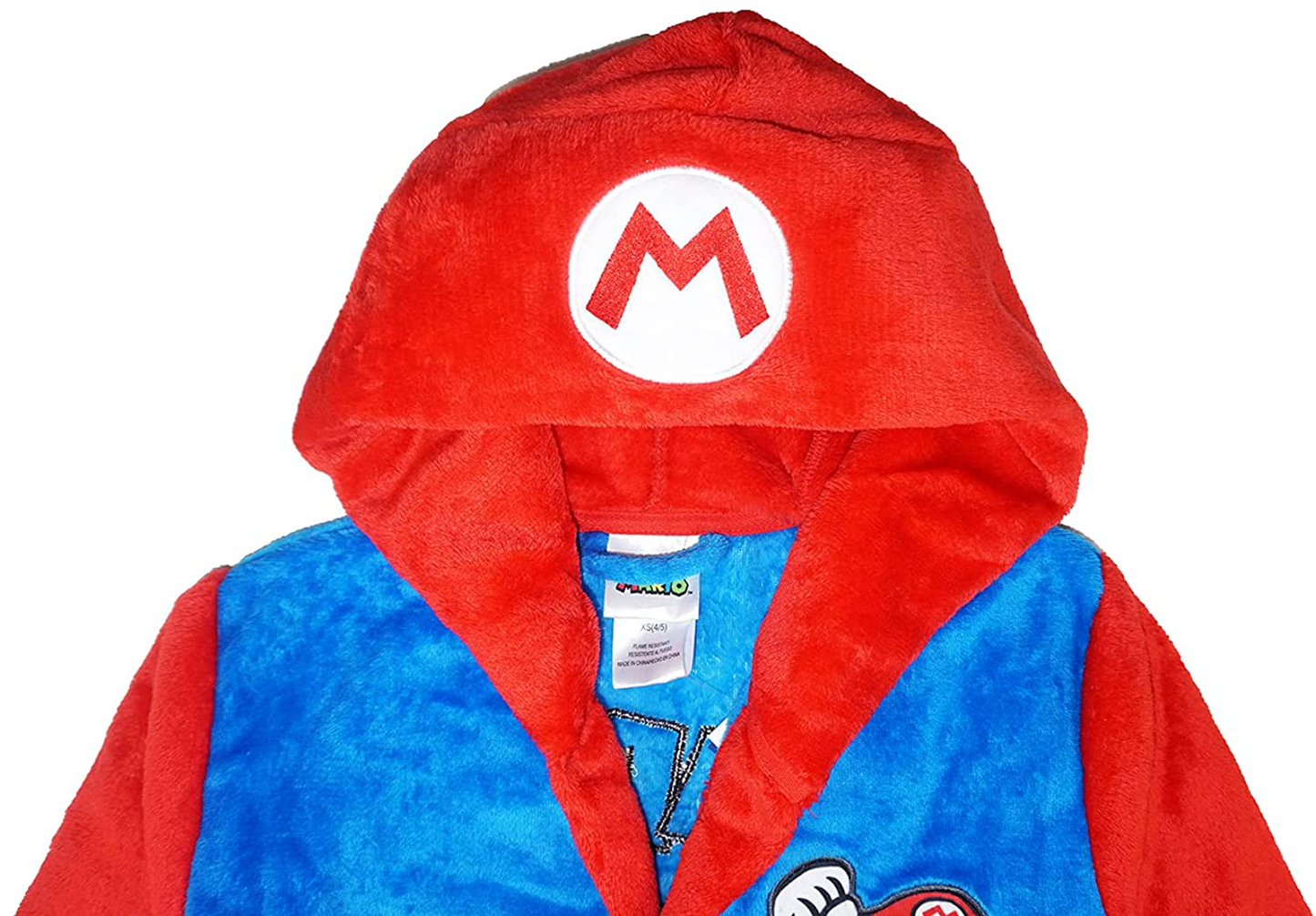 SUPER MARIO Boys Costume Plush Robe Apparel & Accessories > Clothing > Sleepwear & Loungewear > Robes Kylie Max   