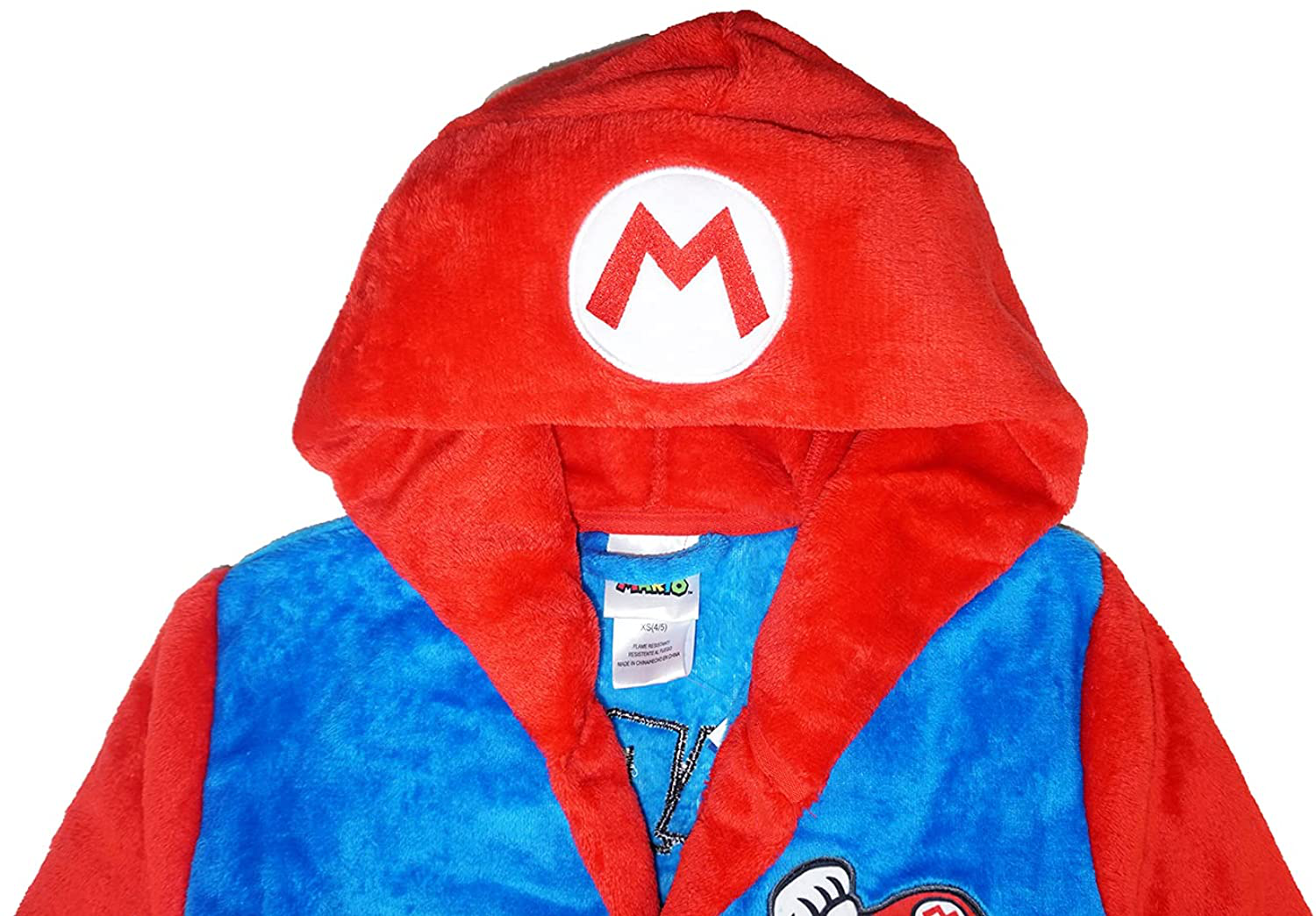 SUPER MARIO Boys Costume Plush Robe Apparel & Accessories > Clothing > Sleepwear & Loungewear > Robes Kylie Max   