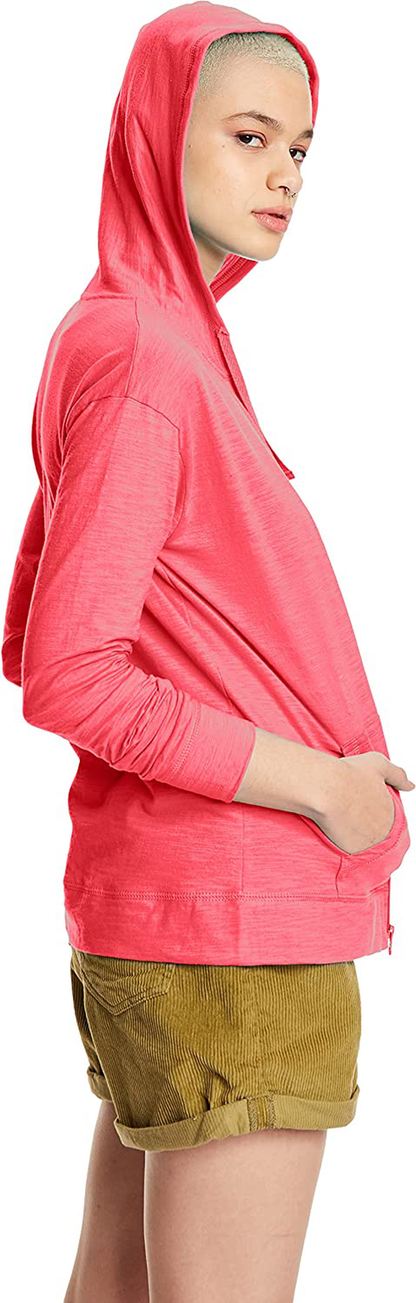 Hanes Women'S Slub Jersey Hoodie Apparel & Accessories > Clothing > Activewear Kylie Max   