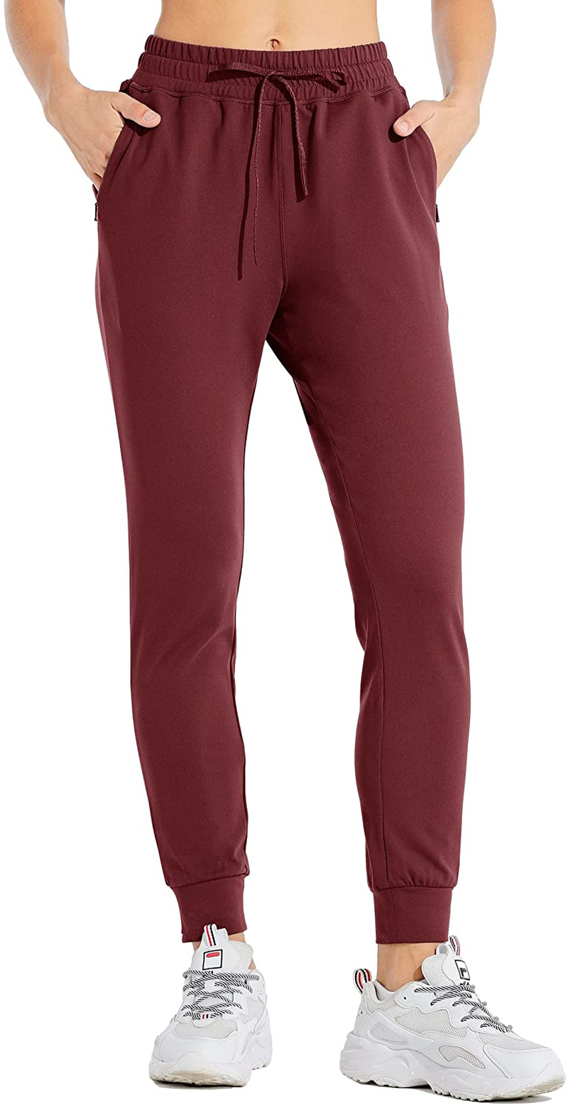Willit Women'S Fleece Lined Joggers Warm Pants Running Thermal Sweatpants Winter Athletic Water Resistant with Pockets Apparel & Accessories > Clothing > Activewear Kylie Max   