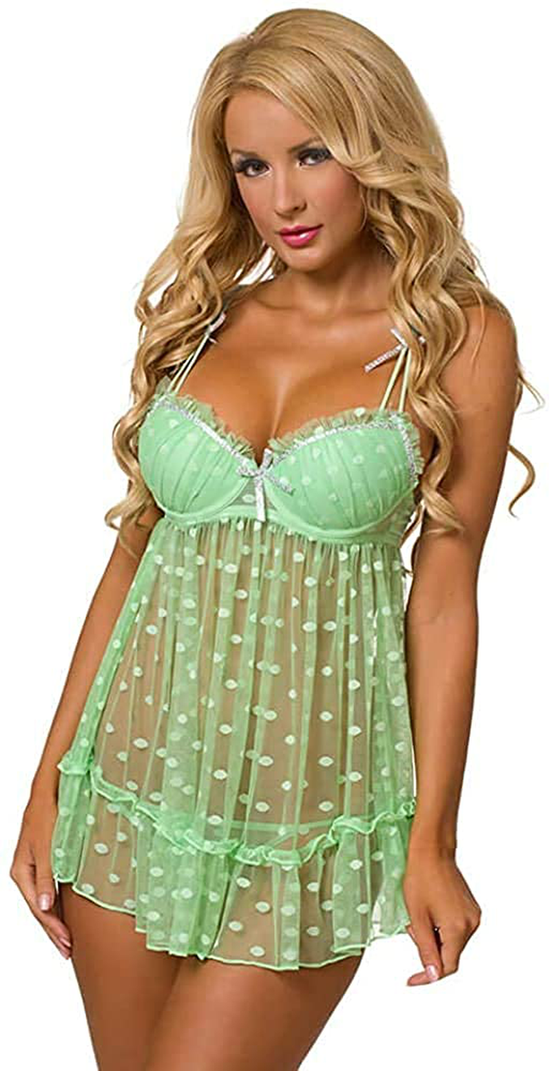 Velvet Kitten Sexy Fever Blush Babydoll Lingerie for Women 512156 Apparel & Accessories > Clothing > Underwear & Socks > Lingerie Kylie Max   
