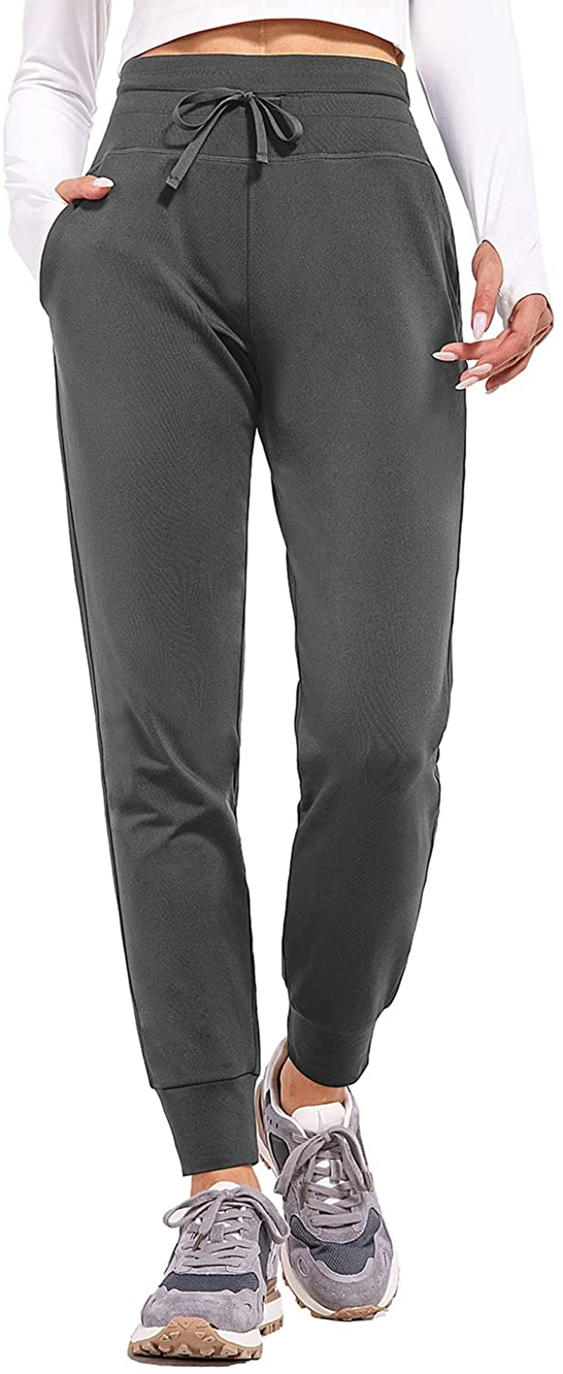 BALEAF Women'S Fleece Lined Pants Water Resistant Sweatpants High Waisted Thermal Joggers Winter Running Hiking Pockets Apparel & Accessories > Clothing > Activewear Kylie Max   