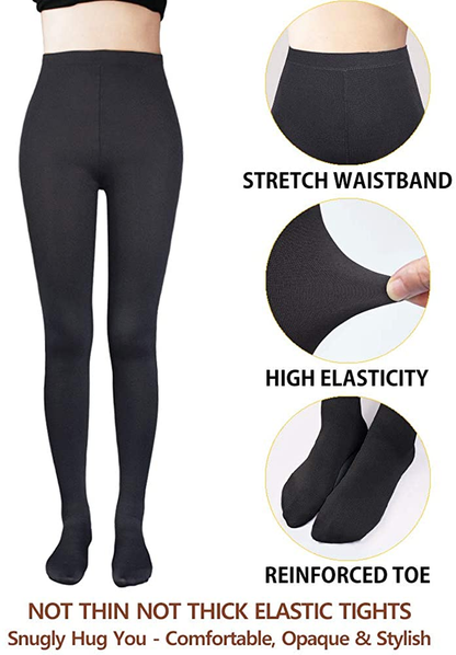 VERO MONTE 80D Opaque Tights for Women - 80 Denier Pantyhose Solid Footed Tights Apparel & Accessories > Clothing > Underwear & Socks > Shapewear VERO MONTE   