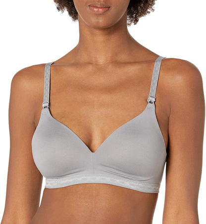 Warner's Women's Cloud 9 Wire-Free Contour Bra Apparel & Accessories > Clothing > Underwear & Socks > Bras Warner's Graphite Grey 32B 