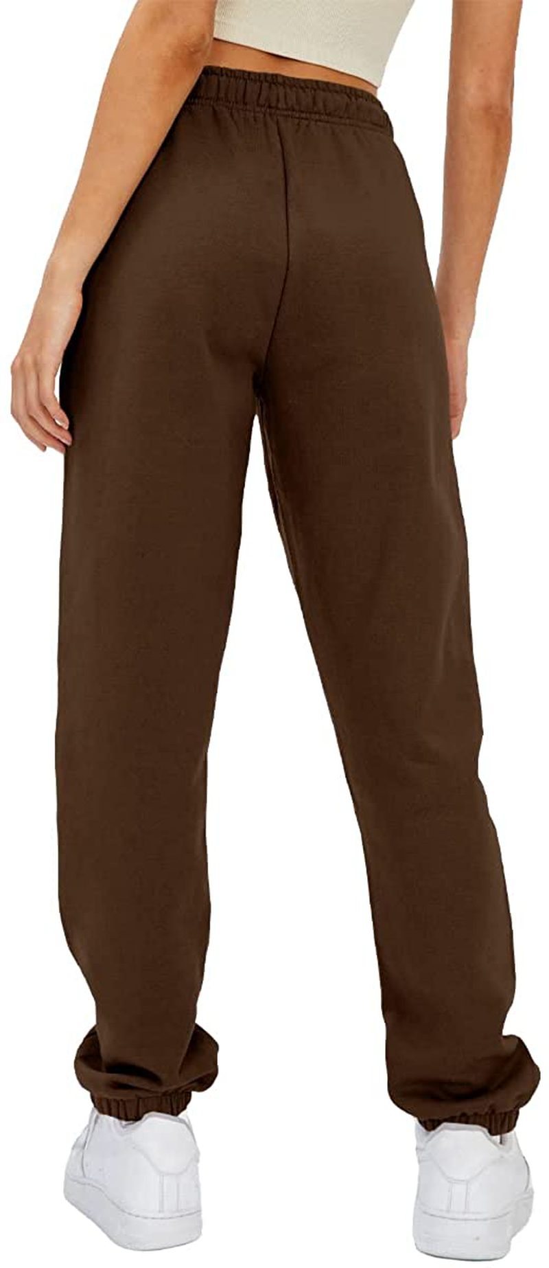 AUTOMET Women’S Winter Baggy Fleece Sweatpants High Waisted Joggers Pants Athletic Lounge Leggings with Pockets Apparel & Accessories > Clothing > Activewear Kylie Max   
