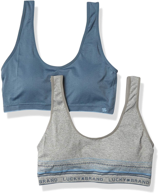 Lucky Brand Women’S Bra – 2 Pack Seamless Comfort Crop Cami Lounge Bralette (S-XL) Apparel & Accessories > Clothing > Underwear & Socks > Bras Kylie Max   