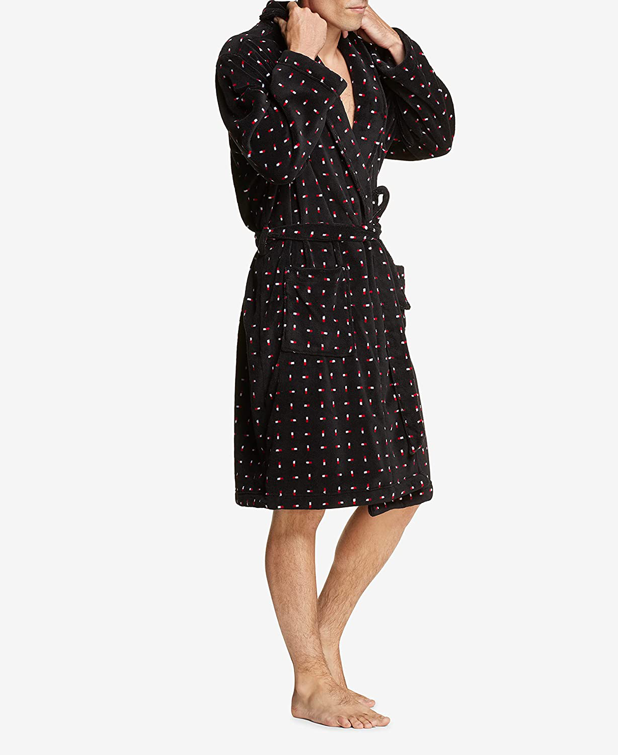 Tommy Hilfiger Mens Plush Robe Apparel & Accessories > Clothing > Sleepwear & Loungewear > Robes Kylie Max   