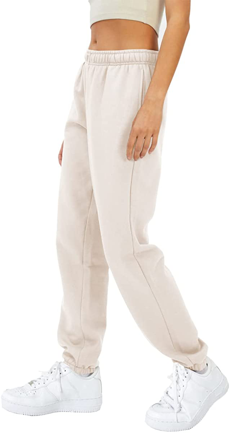 EFAN Womens Fleece Sweatpants Warm Baggy Pants Comfy Oversized Fall Joggers High Waisted Cotton Lounge with Pockets Apparel & Accessories > Clothing > Activewear Kylie Max   