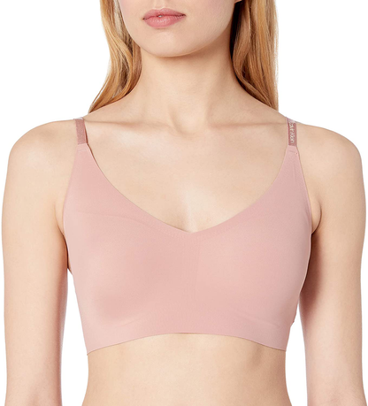 Calvin Klein Women'S Invisibles Comfort Seamless Wirefree Lightly Lined Triangle Bralette Bra Apparel & Accessories > Clothing > Underwear & Socks > Bras Kylie Max   