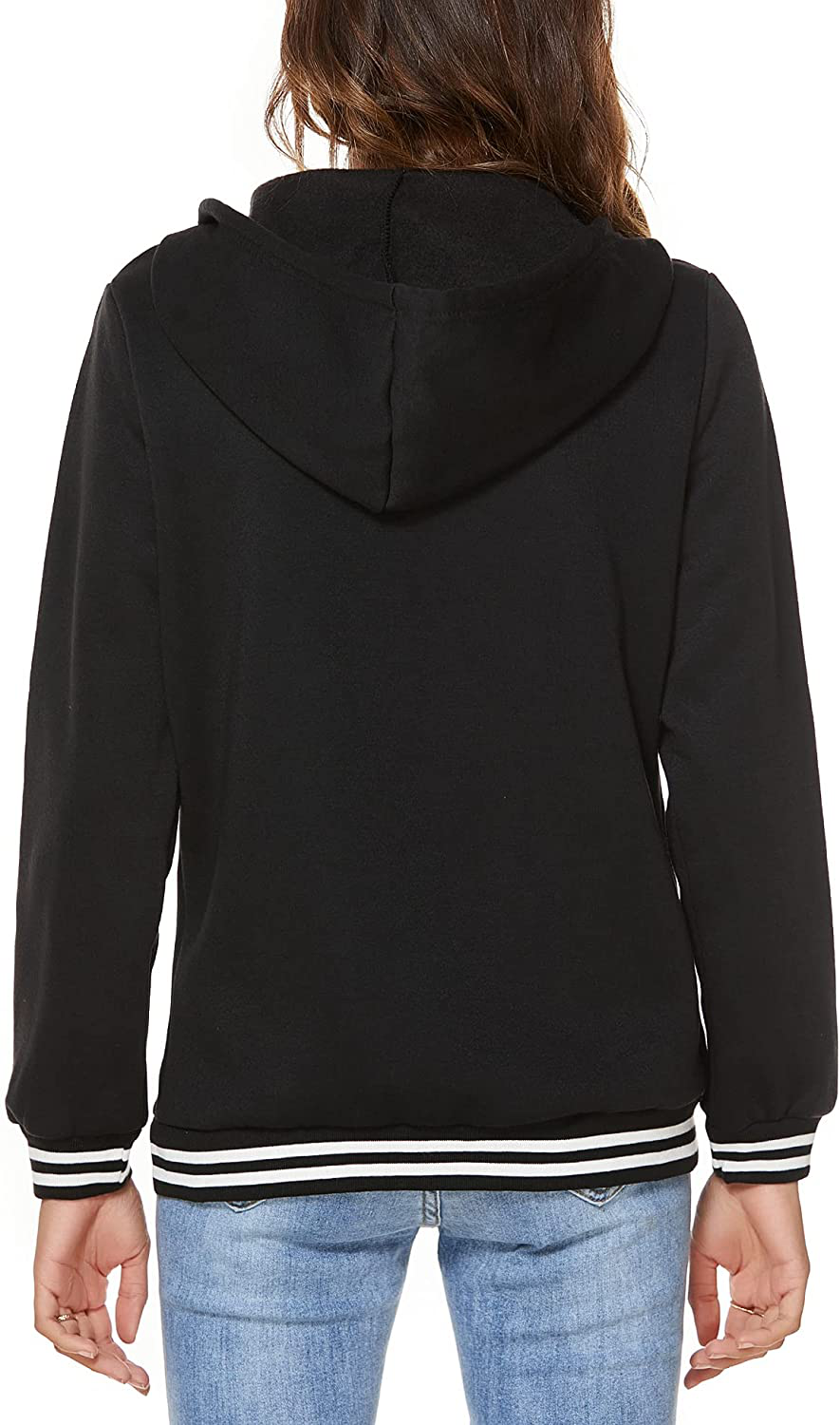 FINWANLO Hoodies for Women Casual Long Sleeve Tops Fleece Pullover Hooded Sweatshirts Jacket with Pockets Apparel & Accessories > Clothing > Activewear Kylie Max   