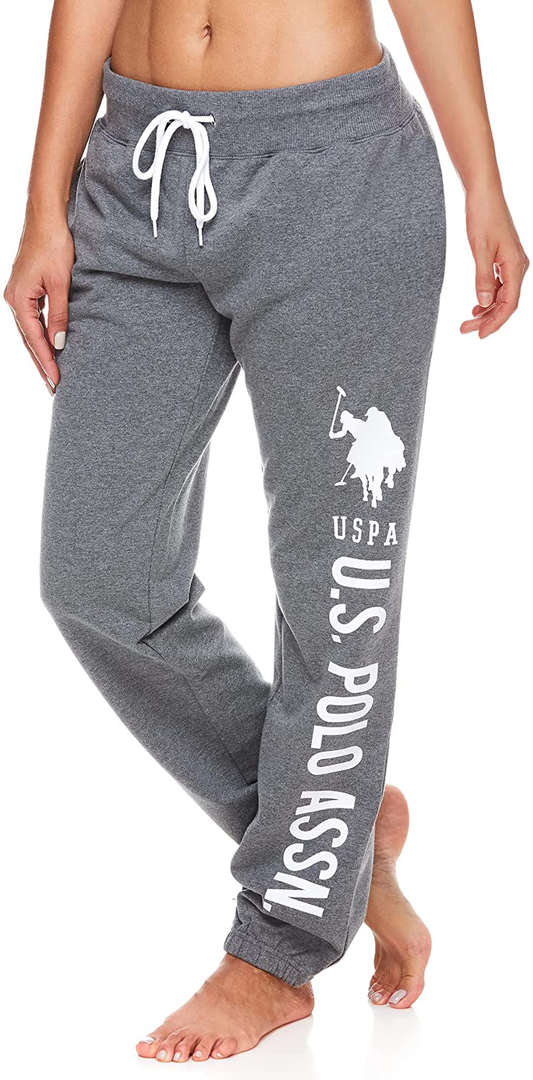 U.S. Polo Assn. Essentials Womens French Terry Joggers – Sweatpants for Women Apparel & Accessories > Clothing > Activewear Kylie Max   