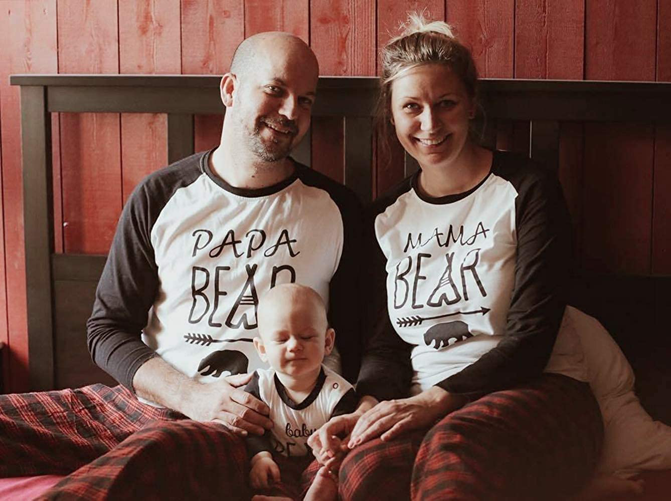 IFFEI Matching Family Pajamas Sets Christmas Pj'S with Deer Long Sleeve Tee and Plaid Pants Loungewear Apparel & Accessories > Clothing > Sleepwear & Loungewear > Pajamas Kylie Max   