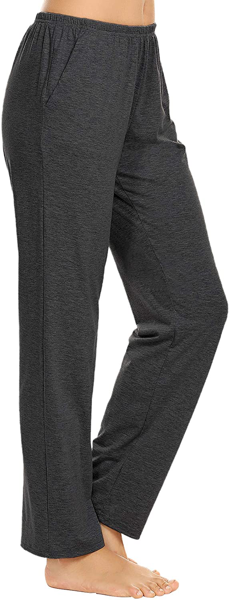 Ekouaer Pajama Pants Women'S Casual Lounge Pants Soft Cotton Sleepwear Pj Bottoms with Pockets S-XXL Apparel & Accessories > Clothing > Sleepwear & Loungewear > Pajamas Kylie Max   