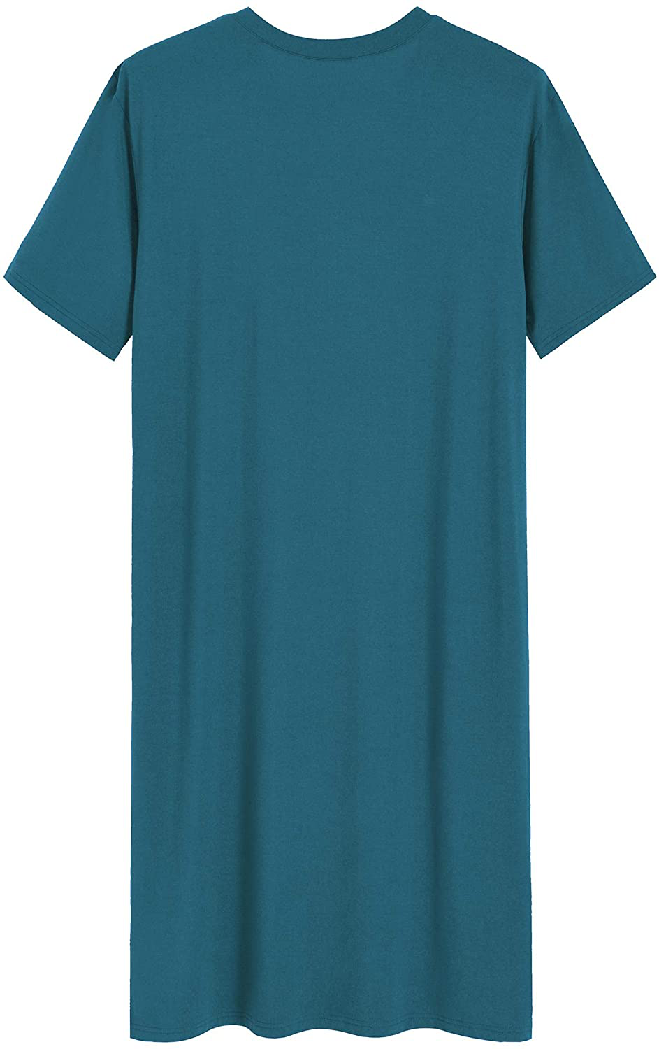 Latuza Men'S Bamboo Viscose Nightshirt Short Sleeves Sleep Shirt Apparel & Accessories > Clothing > Sleepwear & Loungewear > Nightgowns Kylie Max   