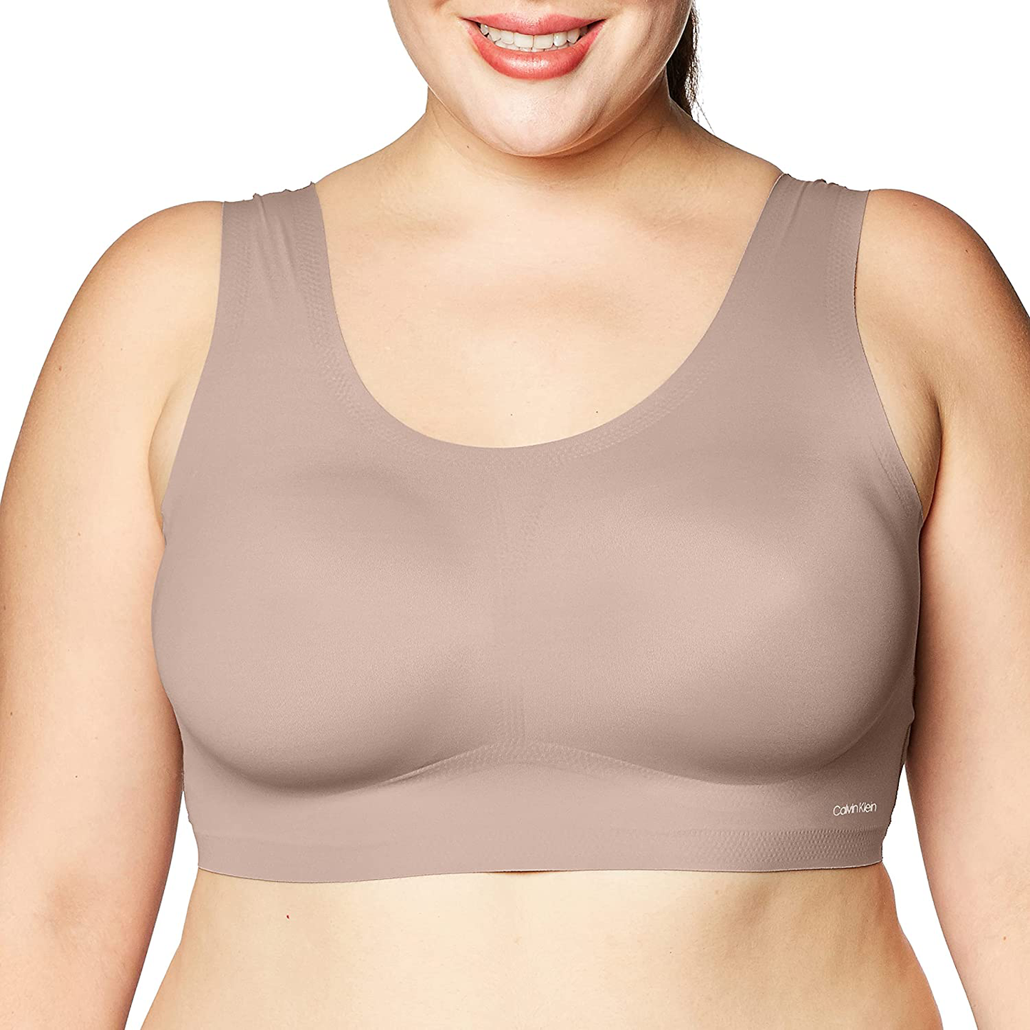 Calvin Klein Women'S Invisibles Comfort Seamless Lightly Lined V Neck Bralette Bra Apparel & Accessories > Clothing > Underwear & Socks > Bras Kylie Max   