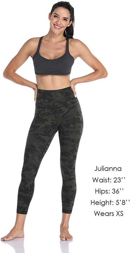HeyNuts Hawthorn Athletic Essential II 7/8 Legging Women's High Waisted Yoga Pants Active Ankle Legging-25'' Apparel & Accessories > Clothing > Activewear HeyNuts   