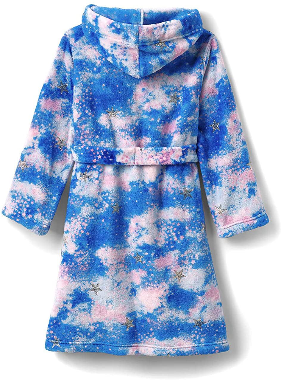 Lands' End Kids Hooded Fleece Solid Robe Apparel & Accessories > Clothing > Sleepwear & Loungewear > Robes Kylie Max   