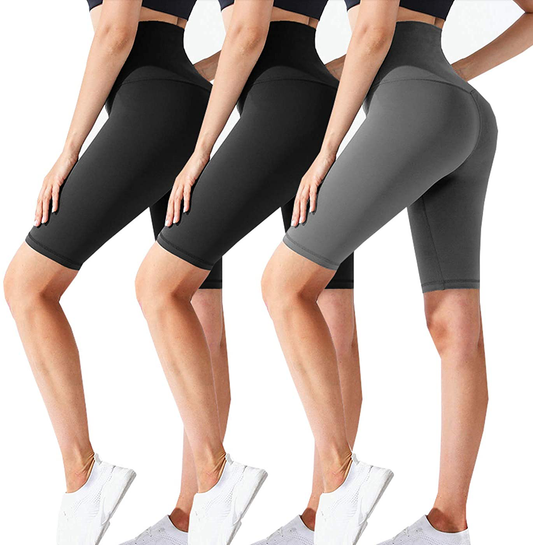 CTHH 3 Pack Biker Shorts for Women-High Waisted Workout Running Athletic Shorts for Women Yoga Gym Womens Shorts Apparel & Accessories > Clothing > Shorts Kylie Max   