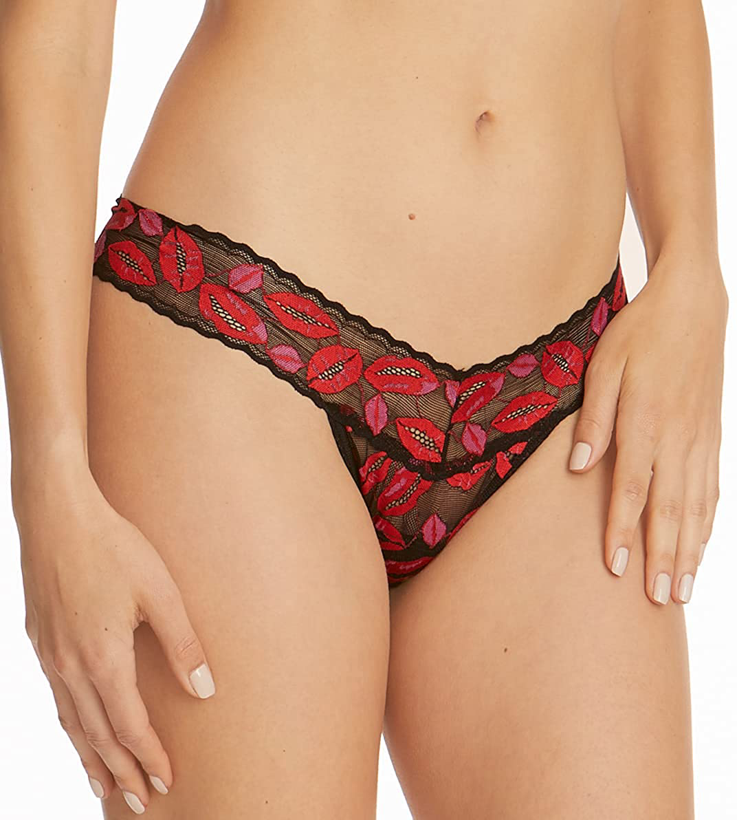 Hanky Panky Low Rise Thong (Prints) Apparel & Accessories > Clothing > Underwear & Socks > Underwear hanky panky Kissing  