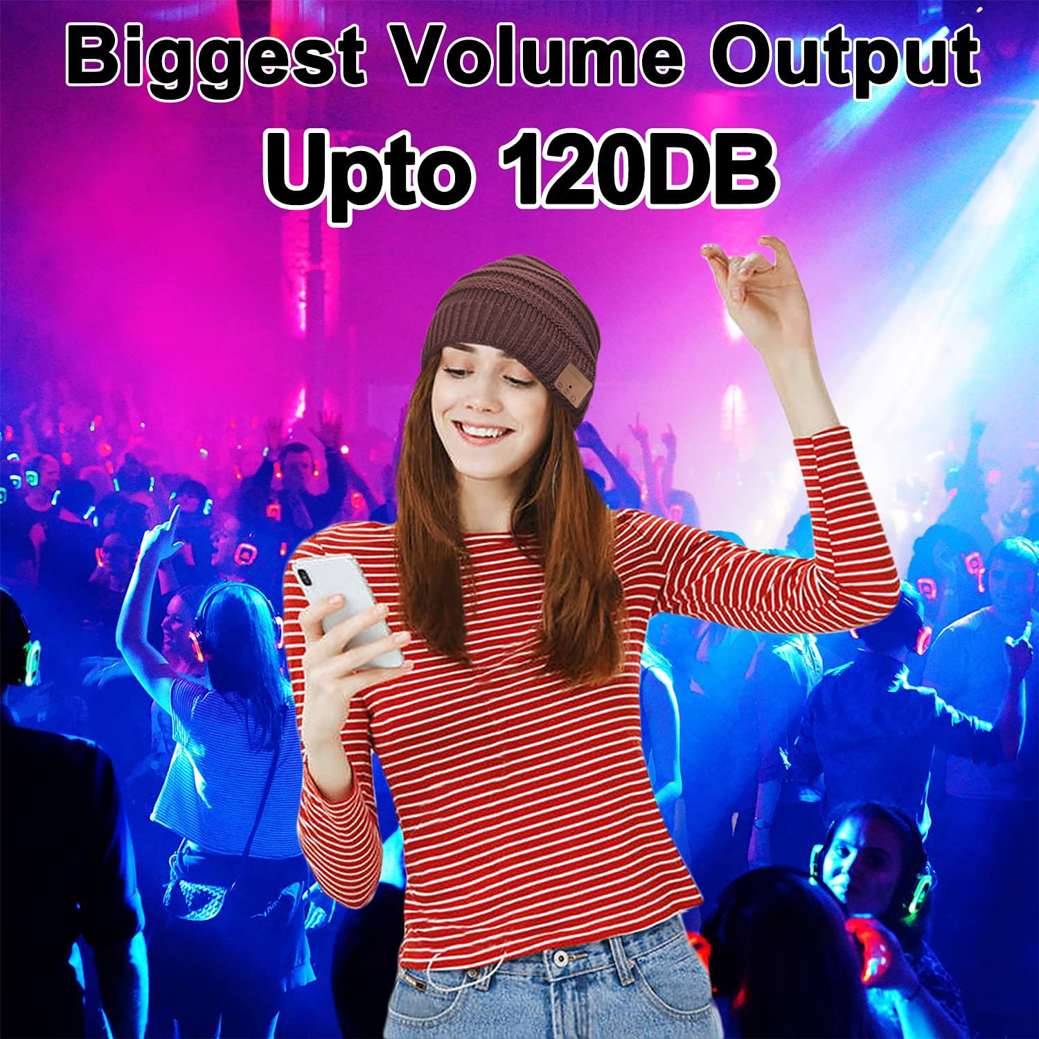 Bluetooth Beanie Novelty Headwear Christmas Stocking Stuffer Gifts for Men Women Arts & Entertainment > Party & Celebration > Gift Giving XIKEZAN   